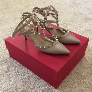 Valentino Rockstud Kitten Heels